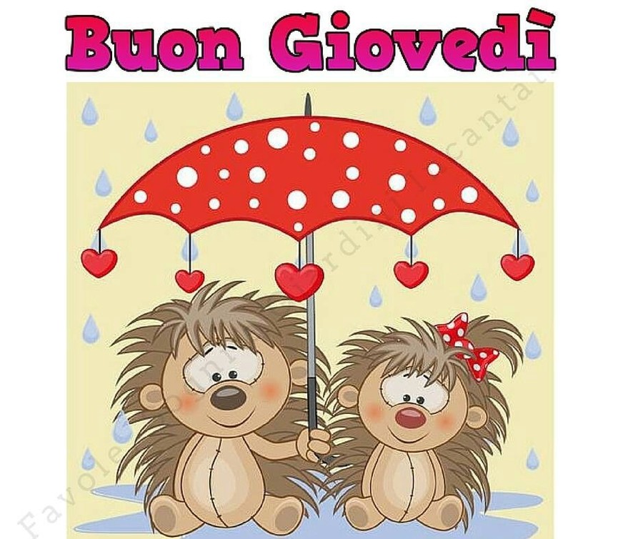 Buon Giovedì anche se bagnato