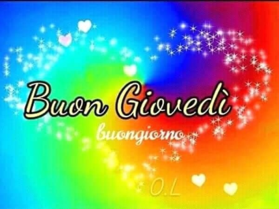 Buon Giovedì e buona giornata 7955