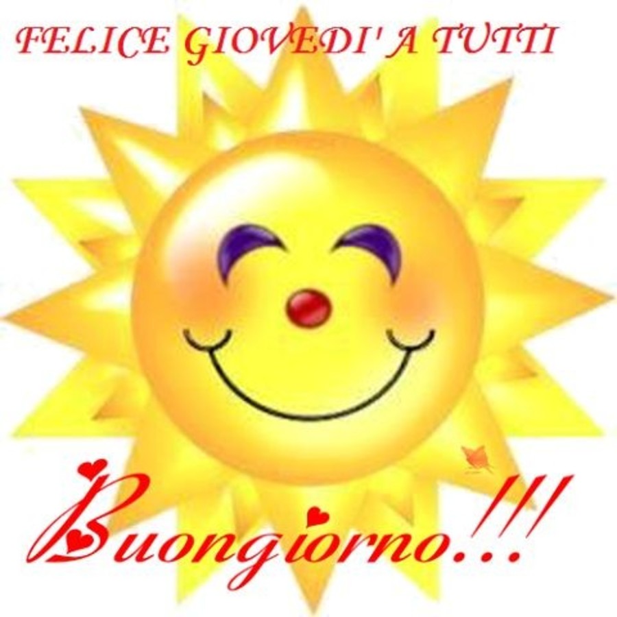 Buon Giovedì e buona giornata 8059