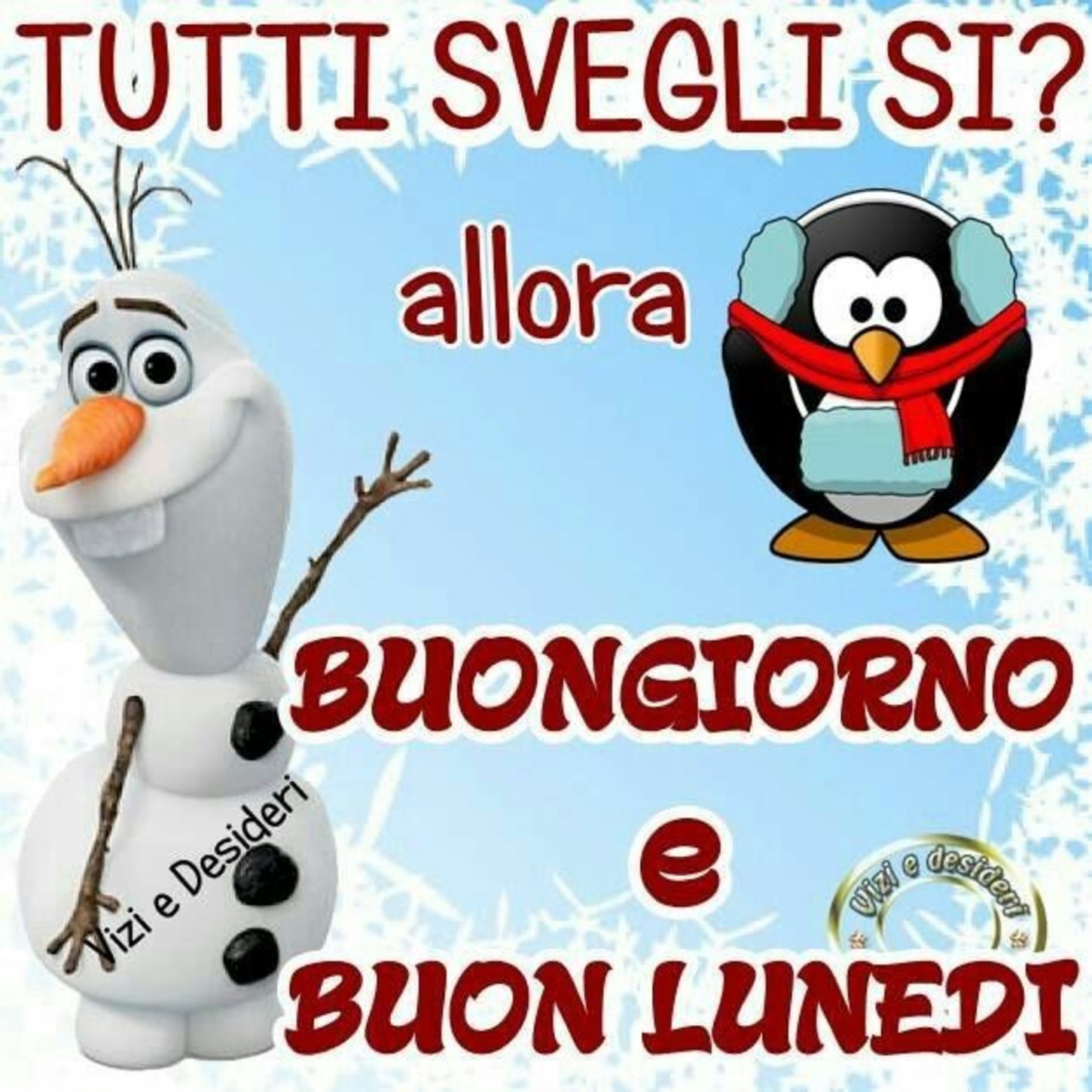 Buon Lunedì freddoloso