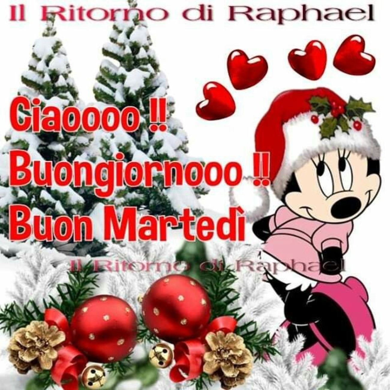 Immagini Di Buongiorno Natalizie.Buon Martedi Buongiorno Natalizio Immaginifacebook It