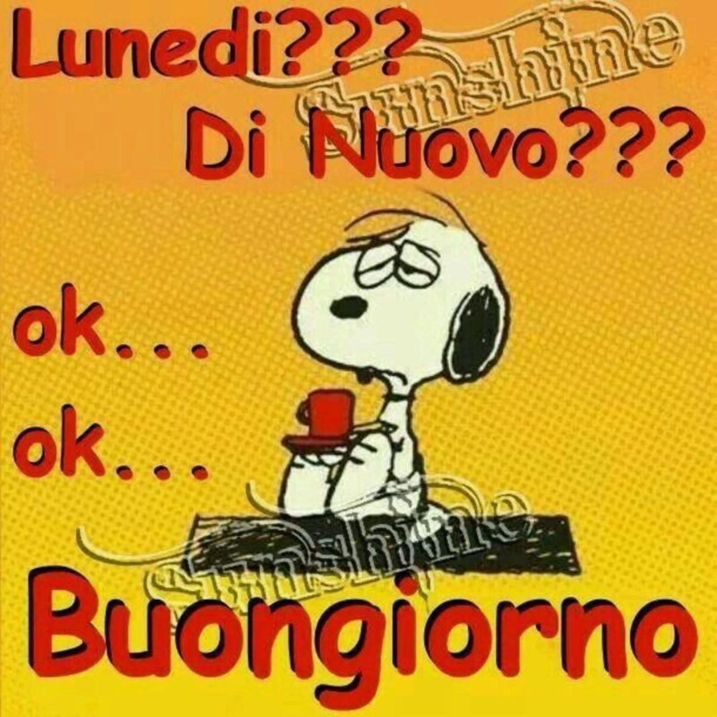 Immagini Snoopy di Buon Lunedì 6