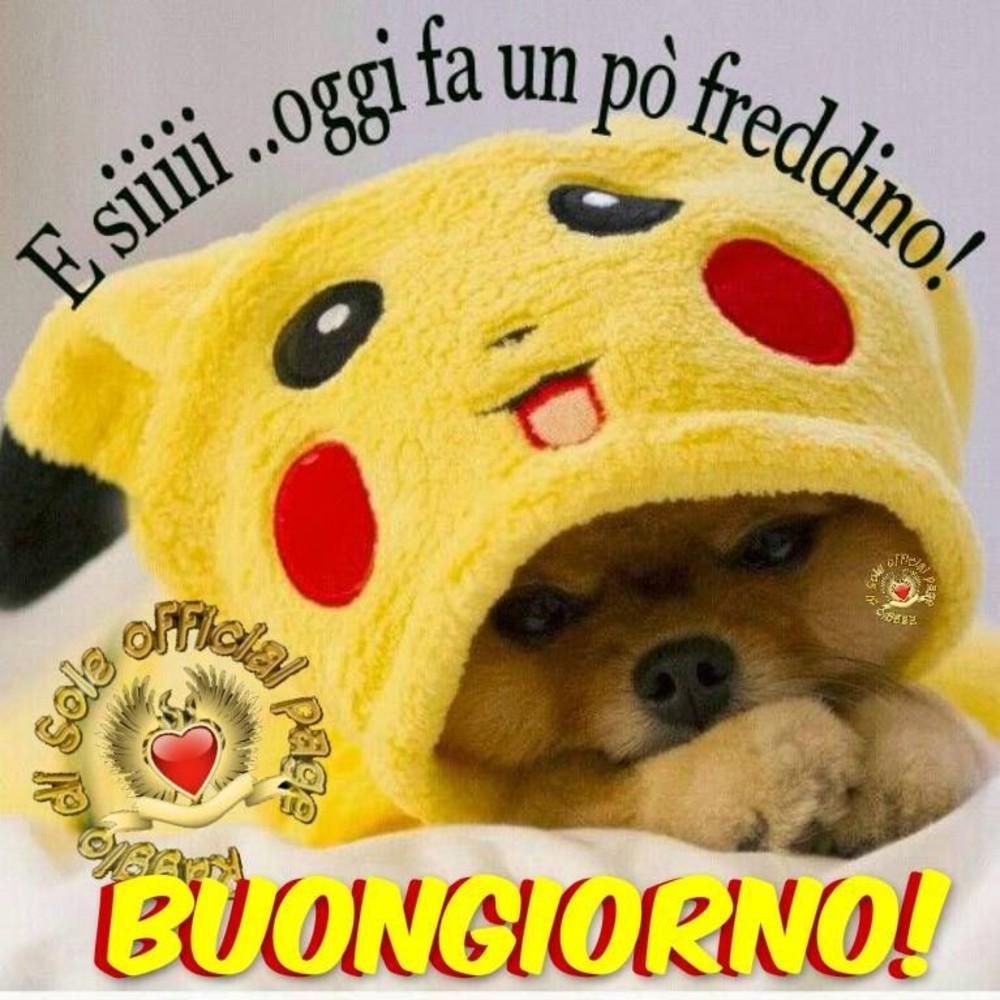 Buongiorno fa freddino eh