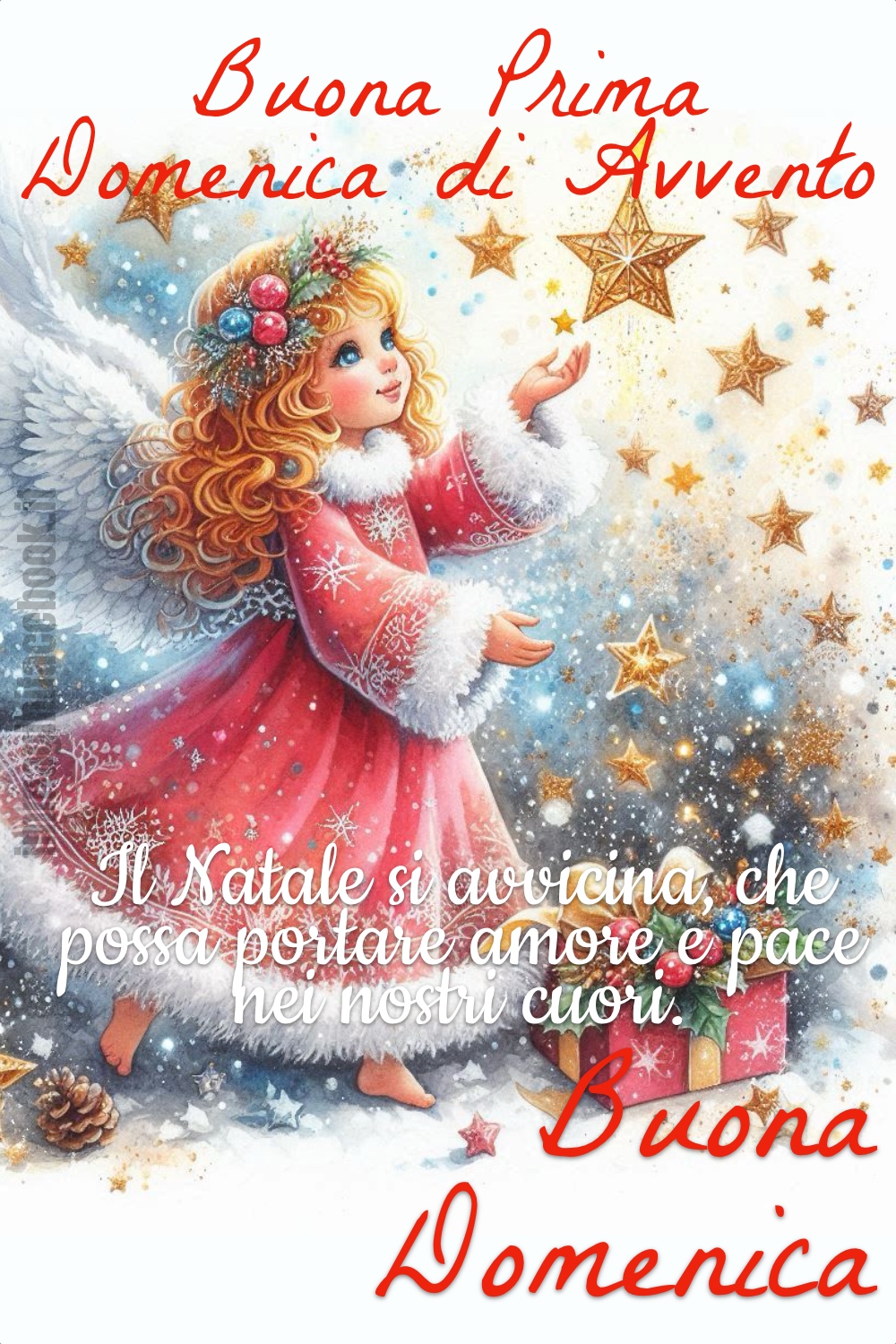 Buona Prima Domenica di Avvento. Il Natale si avvicina, che possa portare amore e pace nei nostri cuori. Buona Domenica