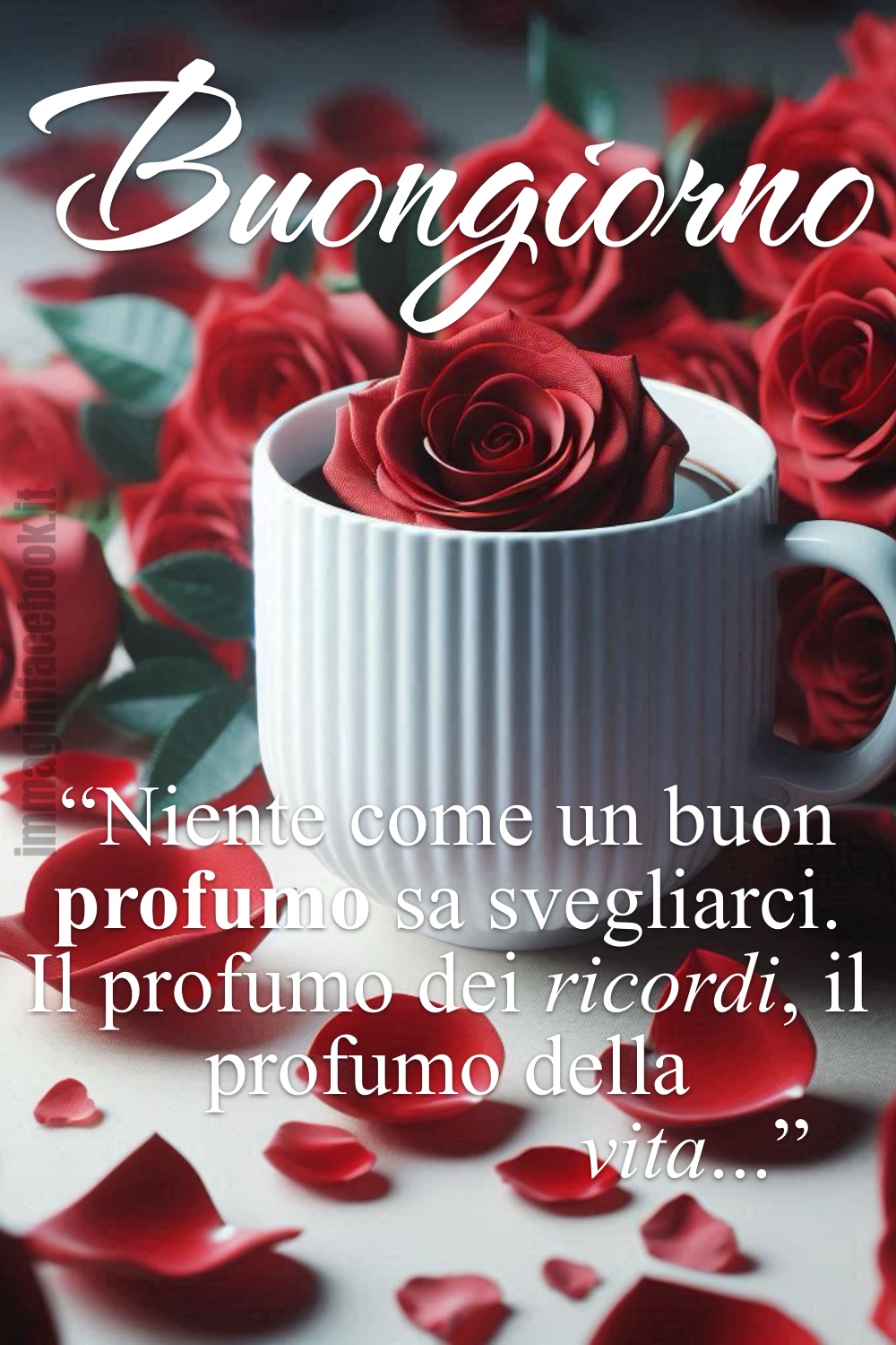 Buongiorno. “Niente come un buon profumo sa svegliarci. Il profumo dei ricordi, il profumo della vita...”